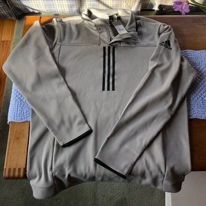 Men’s Adidas 1/4 top zip pullover Sweatshirt NWT